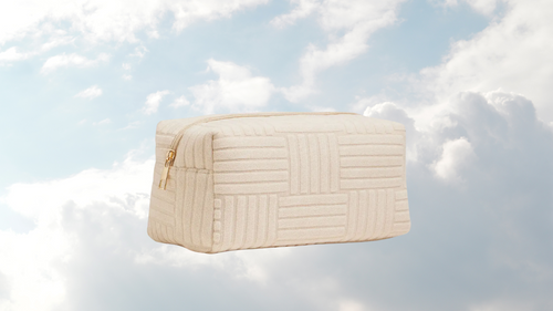 Luxe Terry  Travel Pouch - Medium - THE AIR KIT